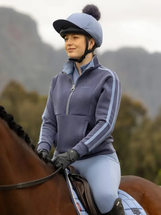 LeMieux Connie Half Zip Sweat Shadow