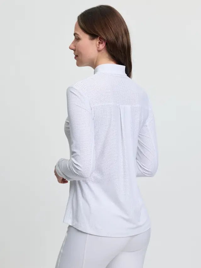 LeMieux Arielle Long Sleeve Show Shirt White | Equiflair