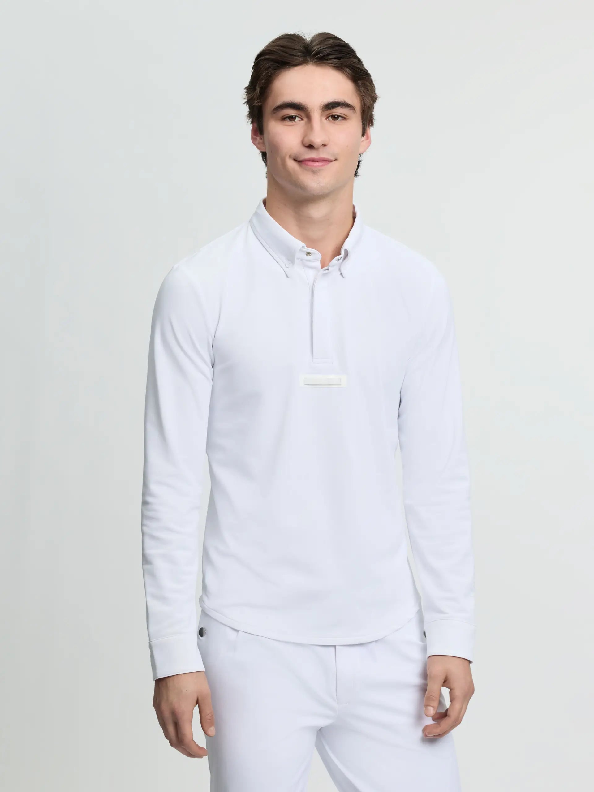 LeMieux Mens Long Sleeve Show Shirt White | Equiflair