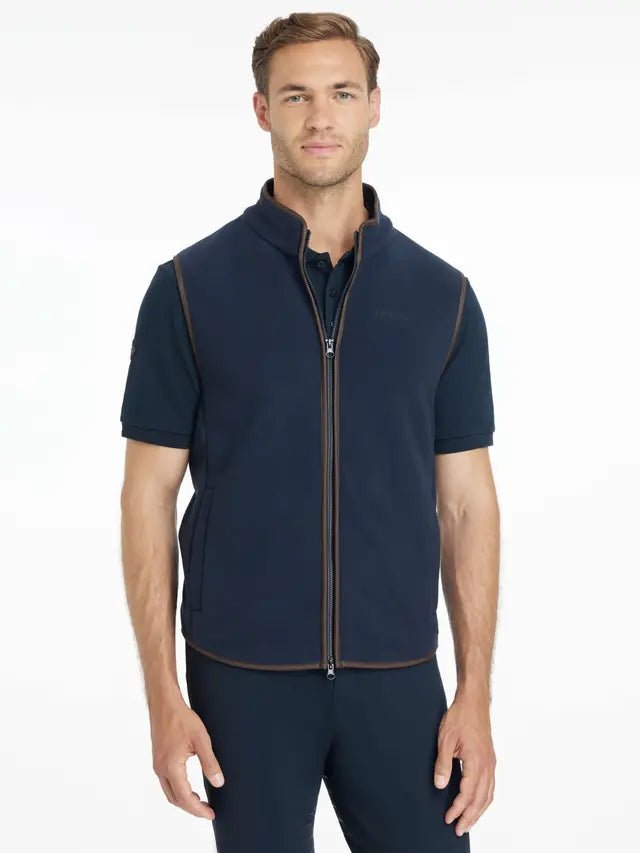 LeMieux Mens Fleece Gilet Navy | Equiflair