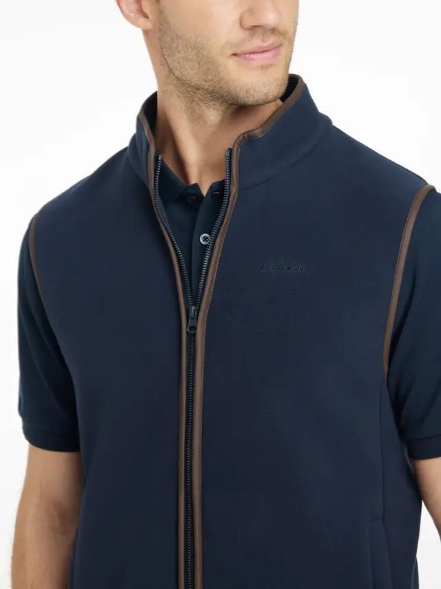 LeMieux Mens Fleece Gilet Navy | Equiflair