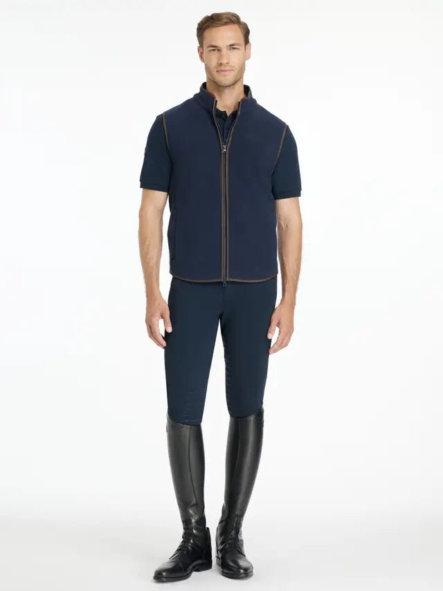 LeMieux Mens Fleece Gilet Navy | Equiflair
