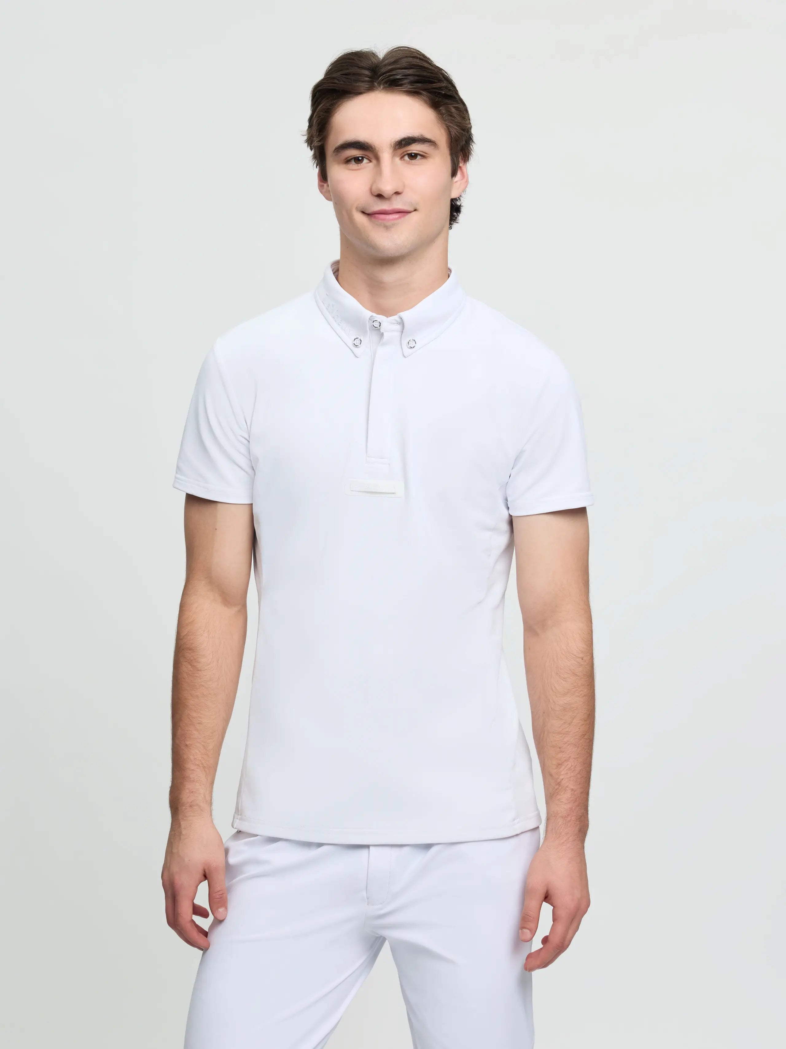 LeMieux Mens Short Sleeve Show Shirt White
