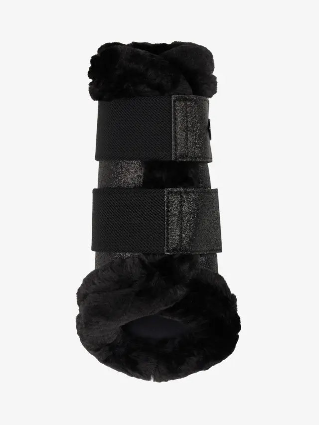 LeMieux Brilliance Fleece Edged Brushing Boot Black