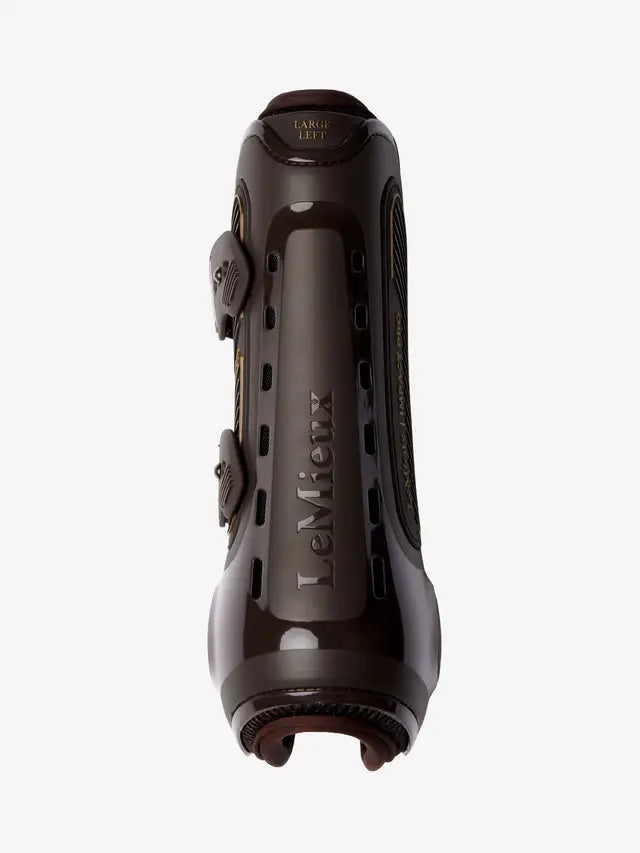 LeMieux Impact Pro Tendon Boot Brown Large Left for Horse Equestrian Protection