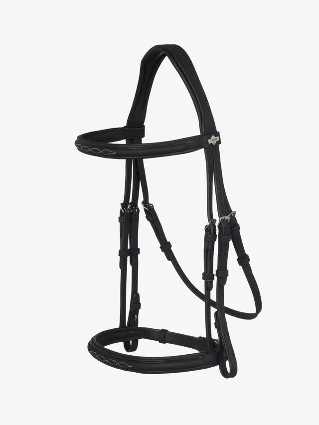 LeMieux AriKa Classique Black Cavesson Bridle | Premium Oiled Leather Horse Bridle