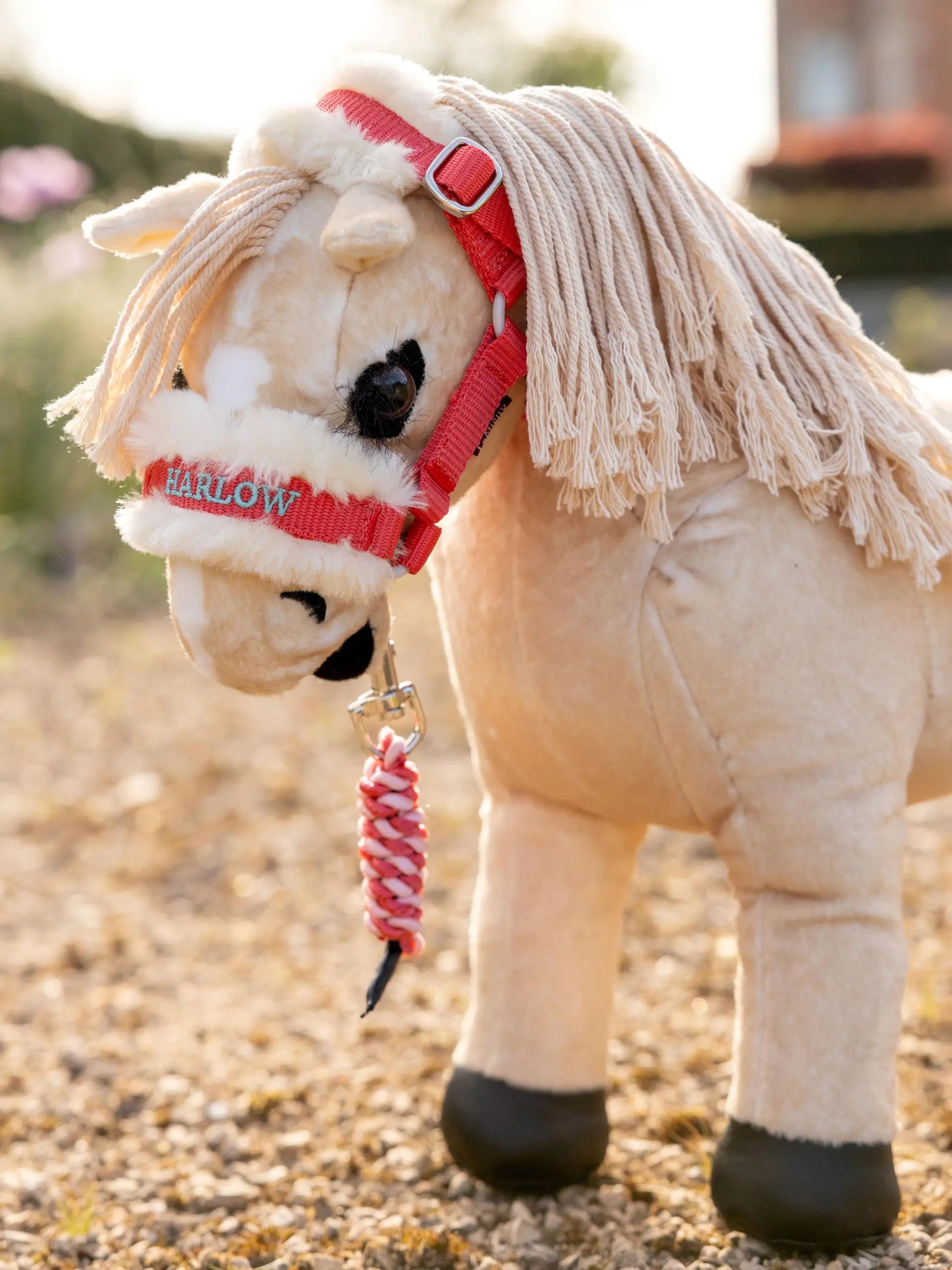 LeMieux Harlow Toy Pony Headcollar & Leadrope Coral Crush