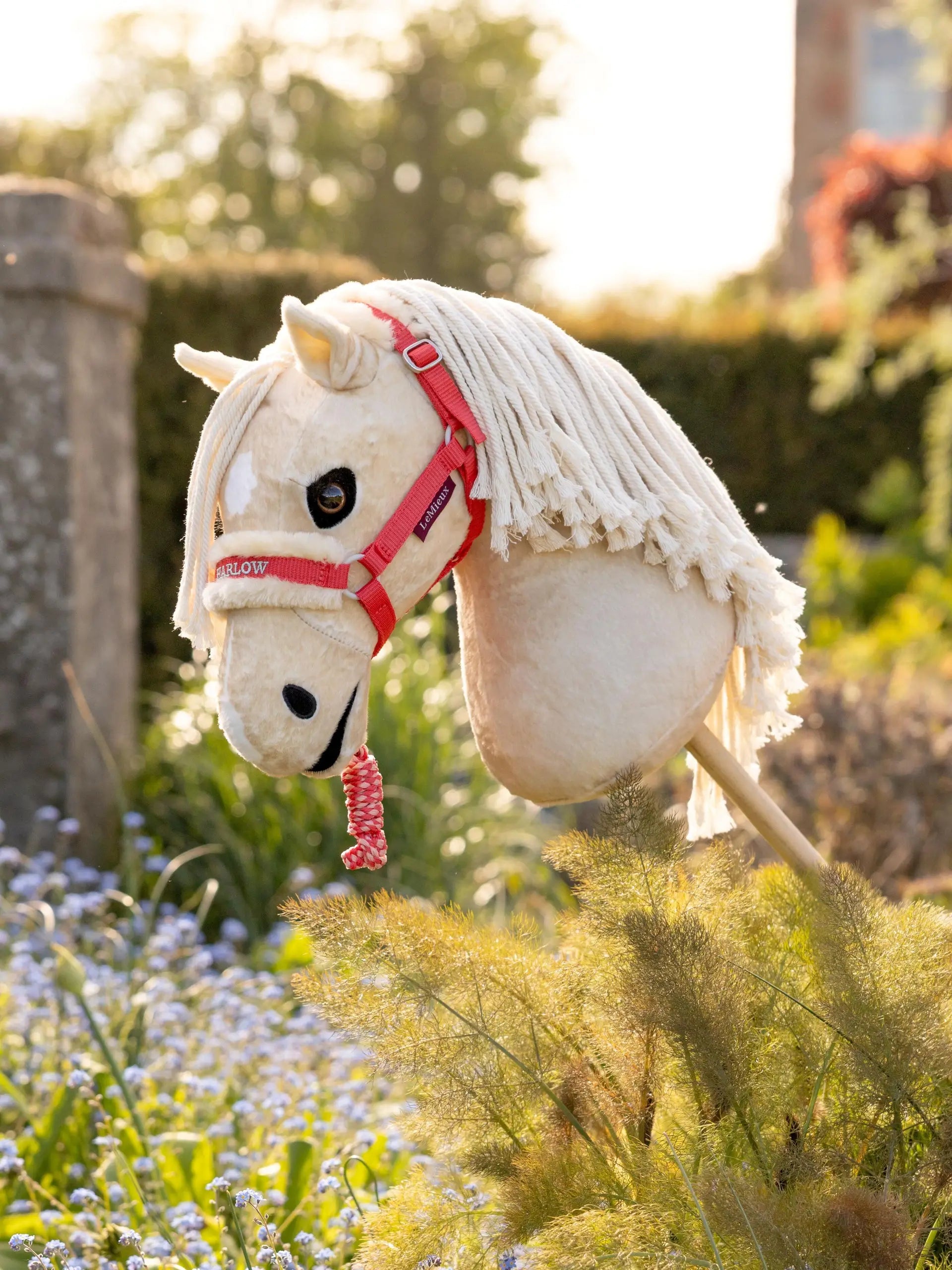 LeMieux Harlow Hobby Horse Headcollar & Leadrope Coral Crush