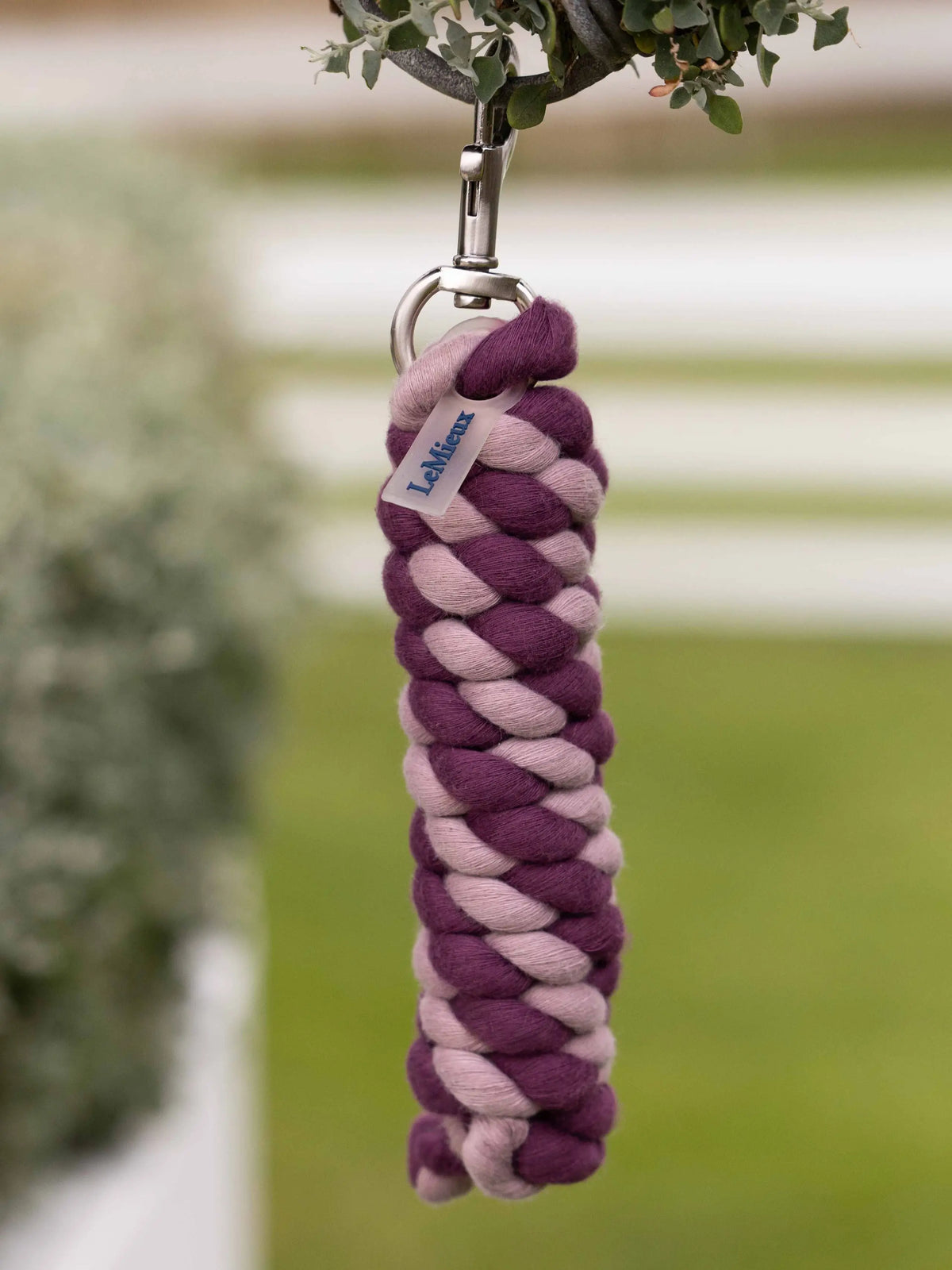 LeMieux Polycotton Leadrope Blackberry/Wild Rose
