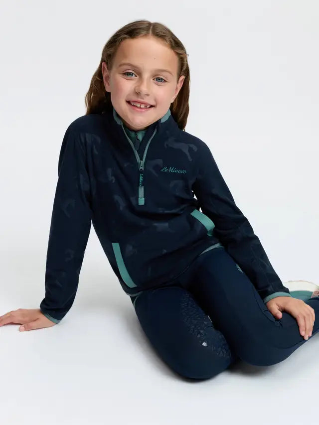 LeMieux Mini Maggie Navy Horse Fleece Jacket and Leggings for Girls