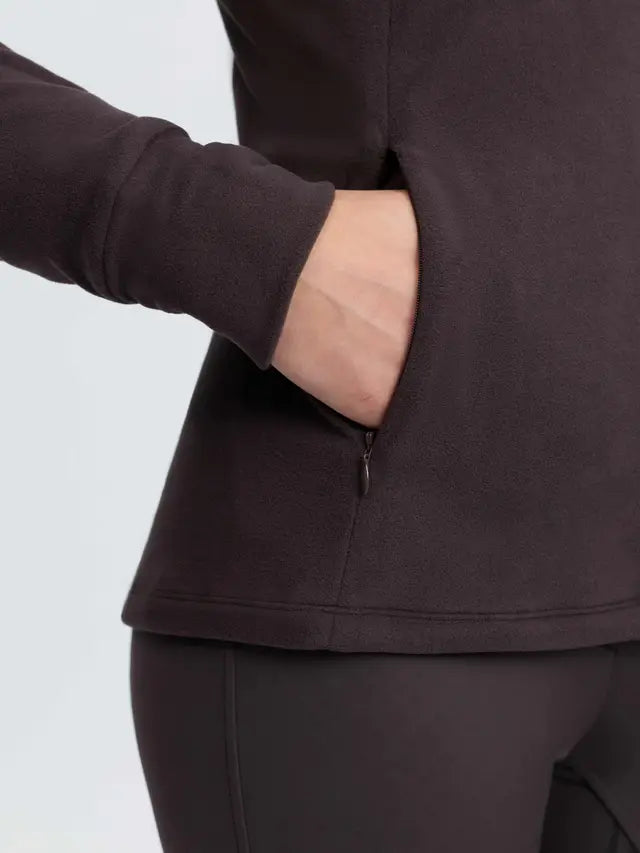 LeMieux Frances Quarter Zip Fleece Cocoa