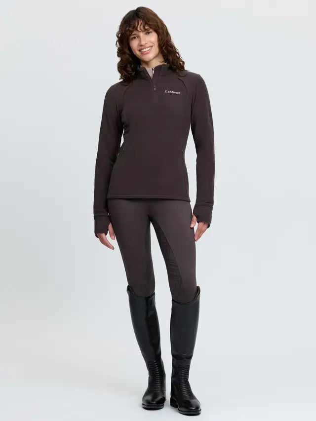 LeMieux Frances Quarter Zip Fleece Cocoa