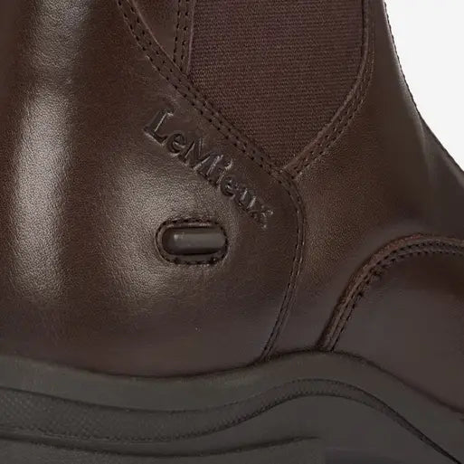 LeMieux Junior Zip Paddock Boot - Brown Leather Equestrian Riding Boots by Equiflair Saddlery
