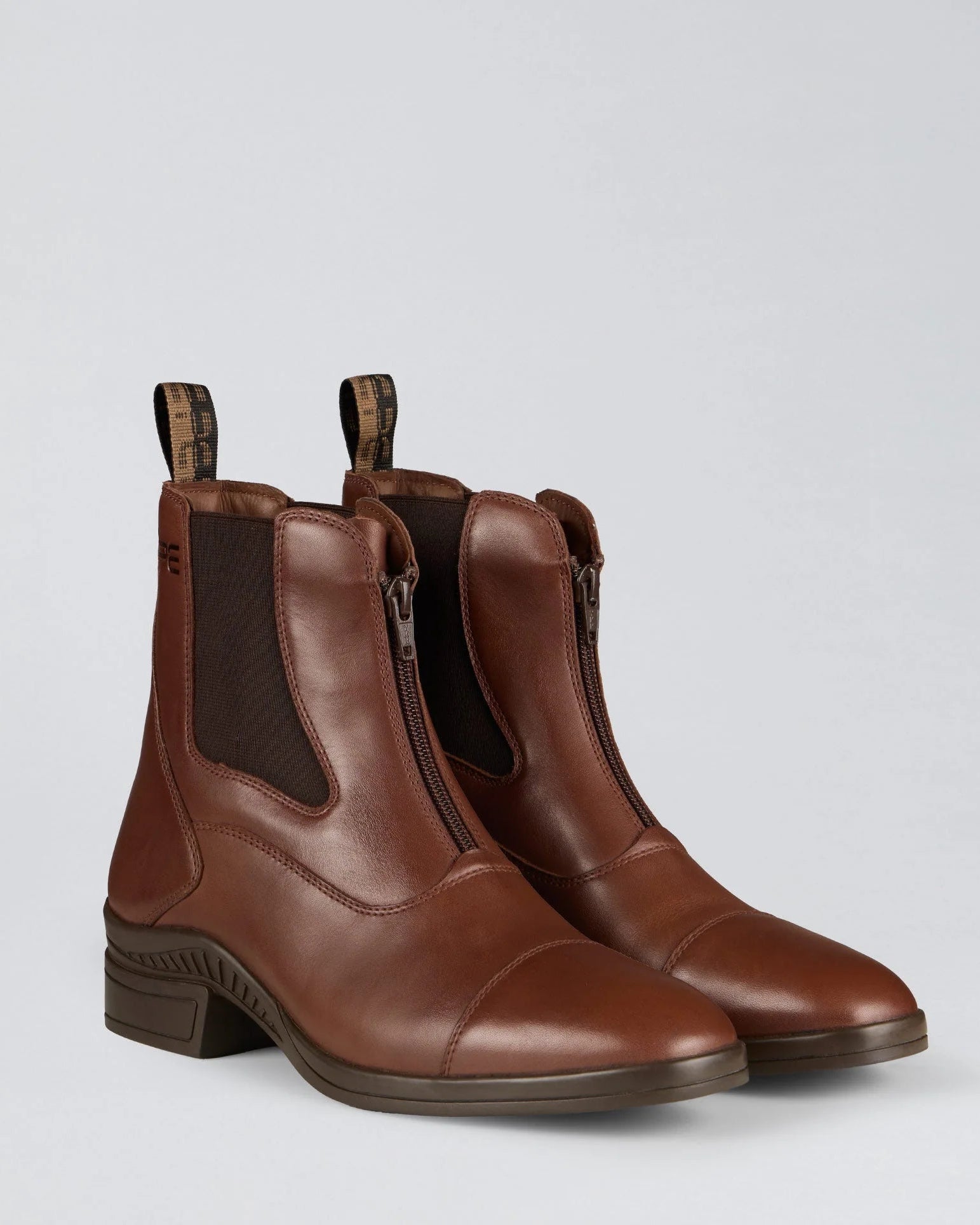 Premier Equine Lanark Leather Paddock Boots Brown