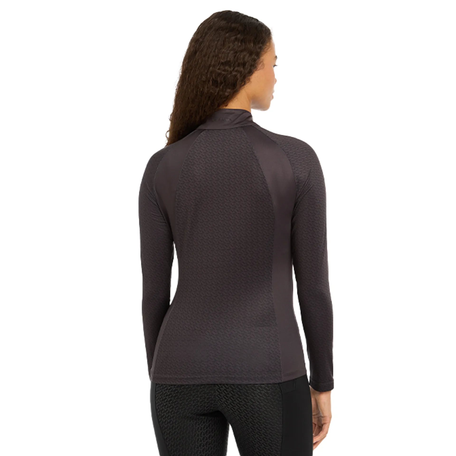 LEMIEUX Faith Cinder Base Layer: Equestrian Riding Shirt, Long Sleeve, UV Protection.
