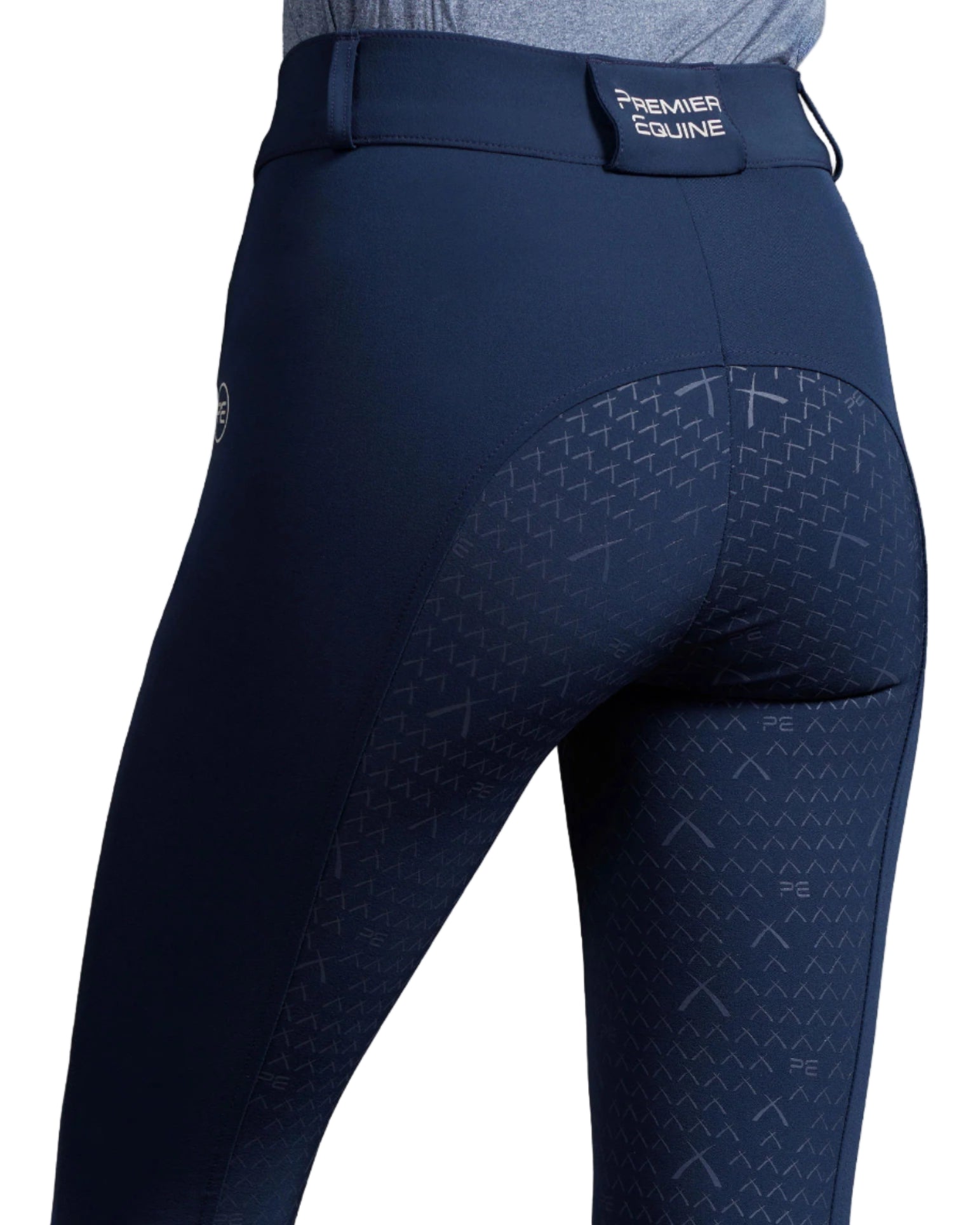 Premier Equine Leora Womens Gel Full Seat Riding Breeches Navy