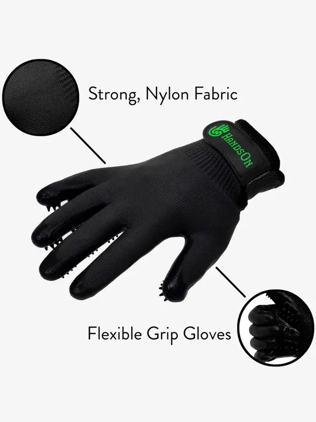 HandsOn Gloves by LeMieux - Grooming Gloves for Horses & Dogs