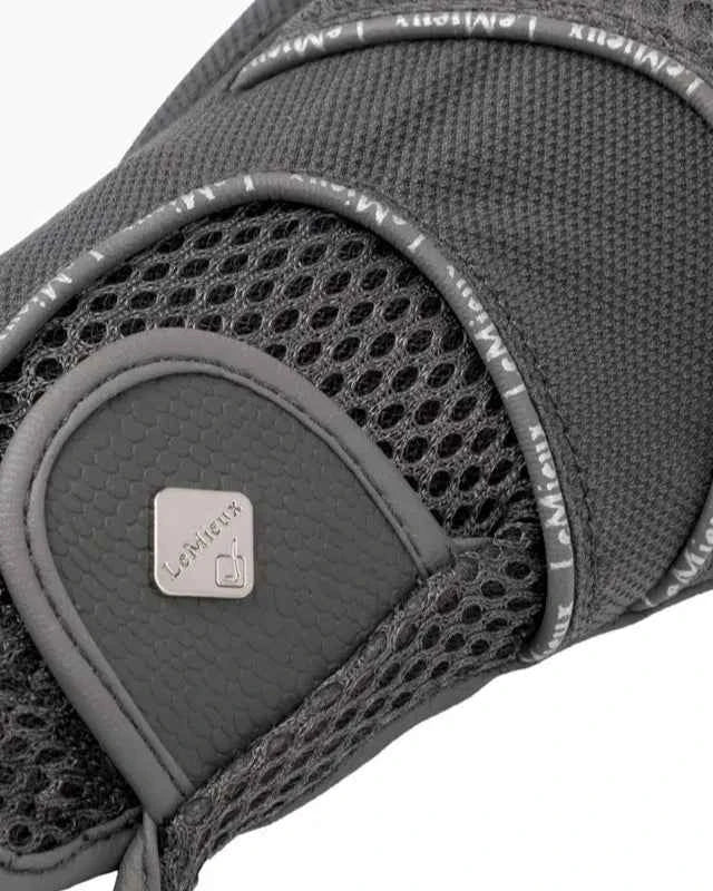 LeMieux 3D Mesh Riding Gloves Grey