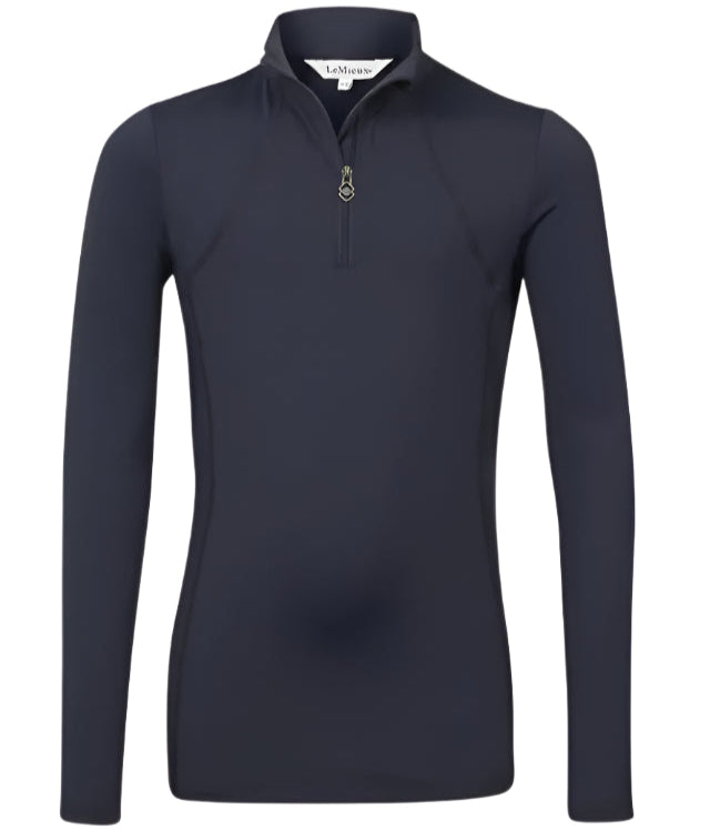 LeMieux Young Rider Base Layer Indigo - Performance Quarter Zip UV50+ - Shop Now!