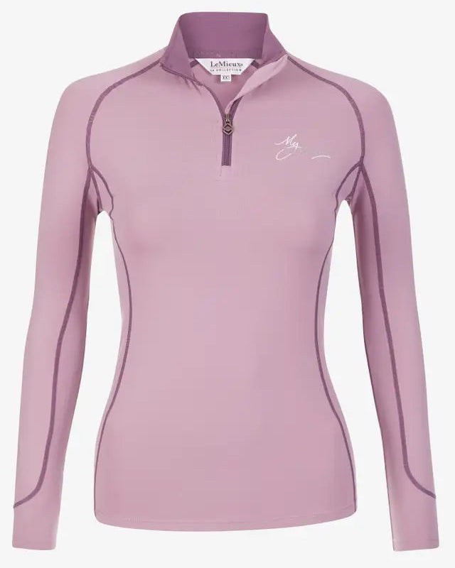 LeMieux Base Layer Musk - Quarter Zip, Long Sleeve, UV Protection, Equestrian Top - Clothing…