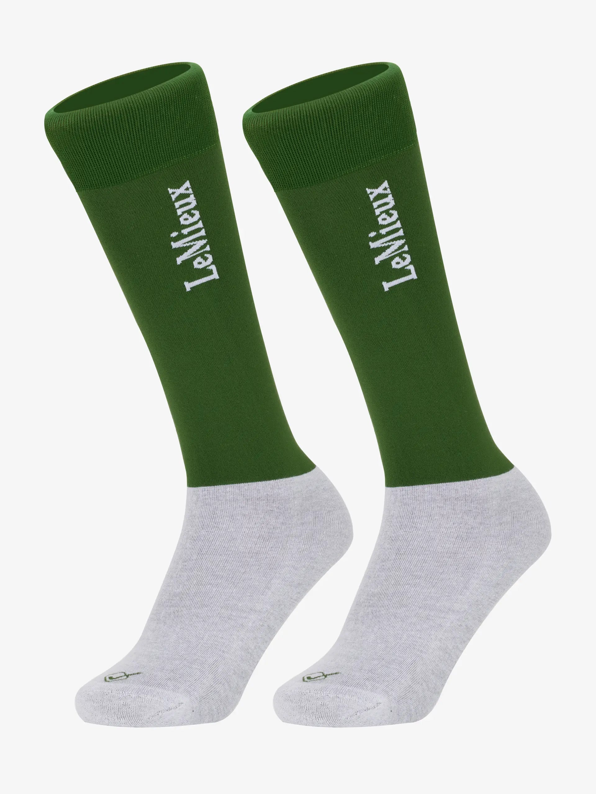 LeMieux Competition Socks - Hunter Green Riding Socks Twin Pack. Ultra Close Contact, Equestrian Apparel
