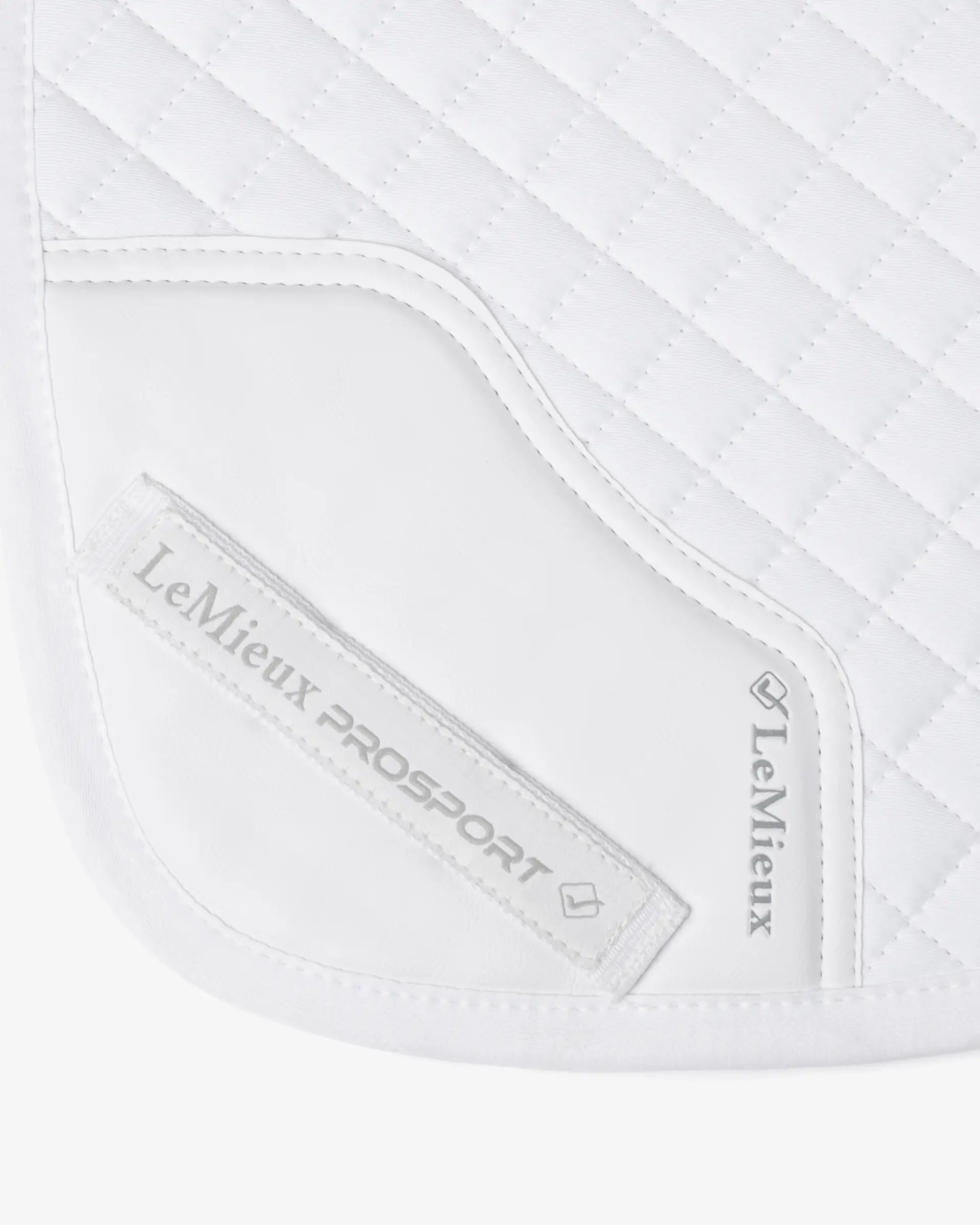 LeMieux Cotton Close Contact Half Square White Saddle Pad | Equestrian Riding Gear