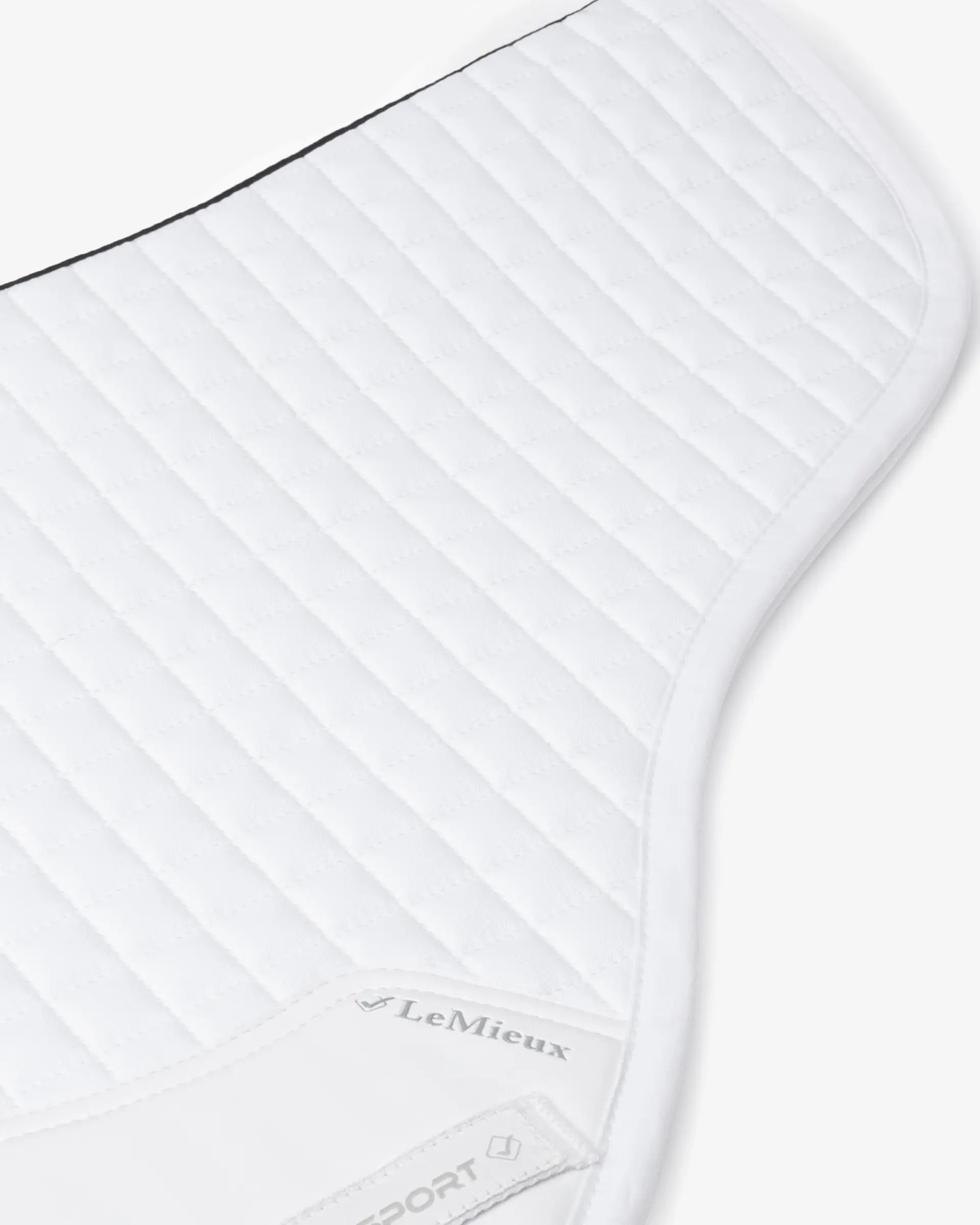 LeMieux Cotton Close Contact Half Square Saddle Pad - White | Horse Riding Equestrian Equipment