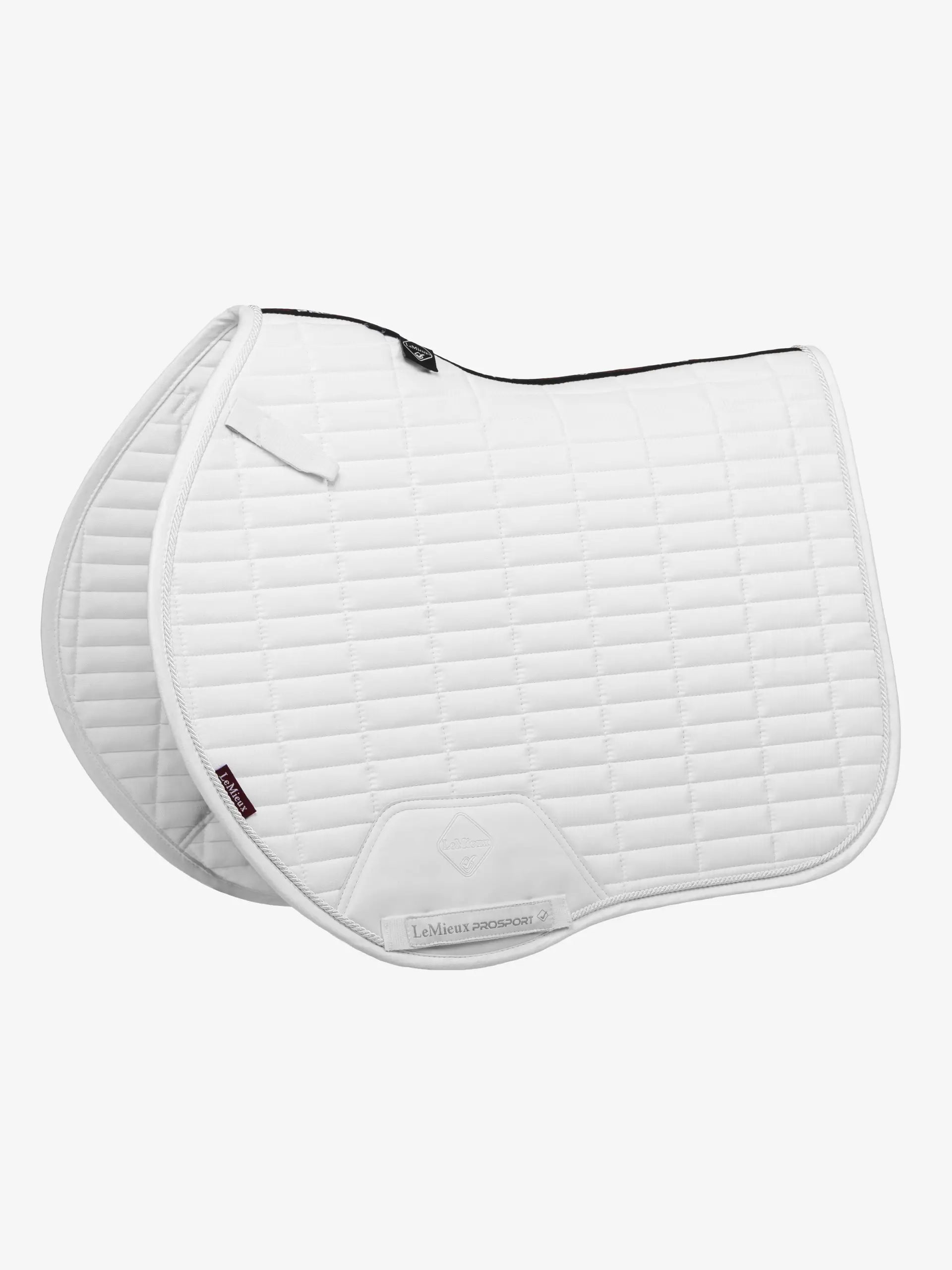 LeMieux Suede EuroJump Square White Saddle Pad | Equiflair Horse Tack