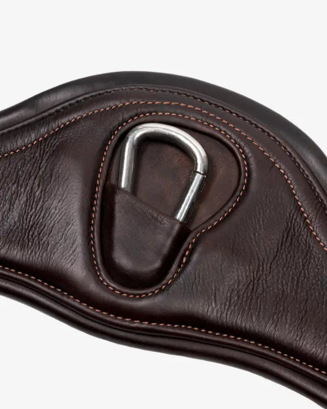 LEMIEUX Gel-Tek Anatomic Jumping Girth - Brown Leather - Horse Saddle Equipment
