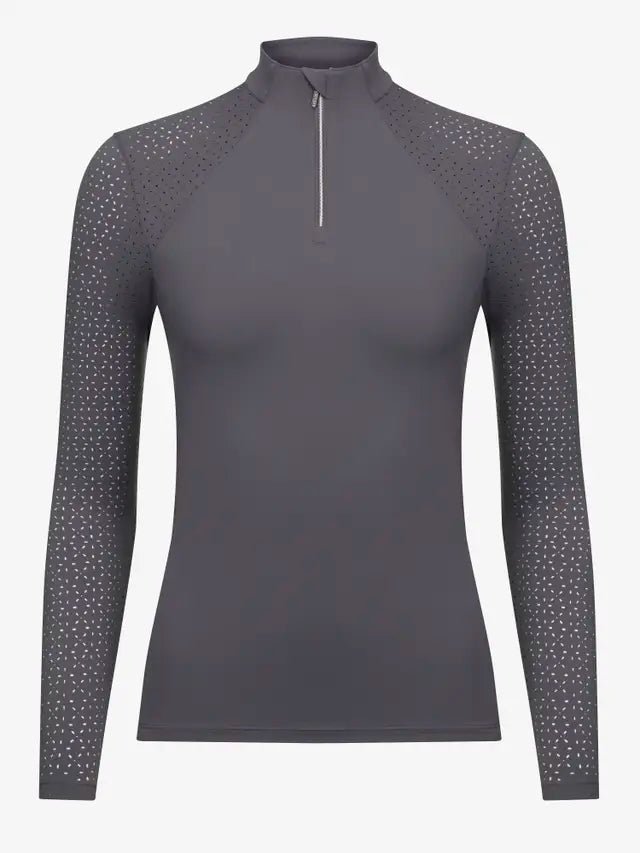 LeMieux Longsleeve Lazercut Base Layer Grey | Equiflair