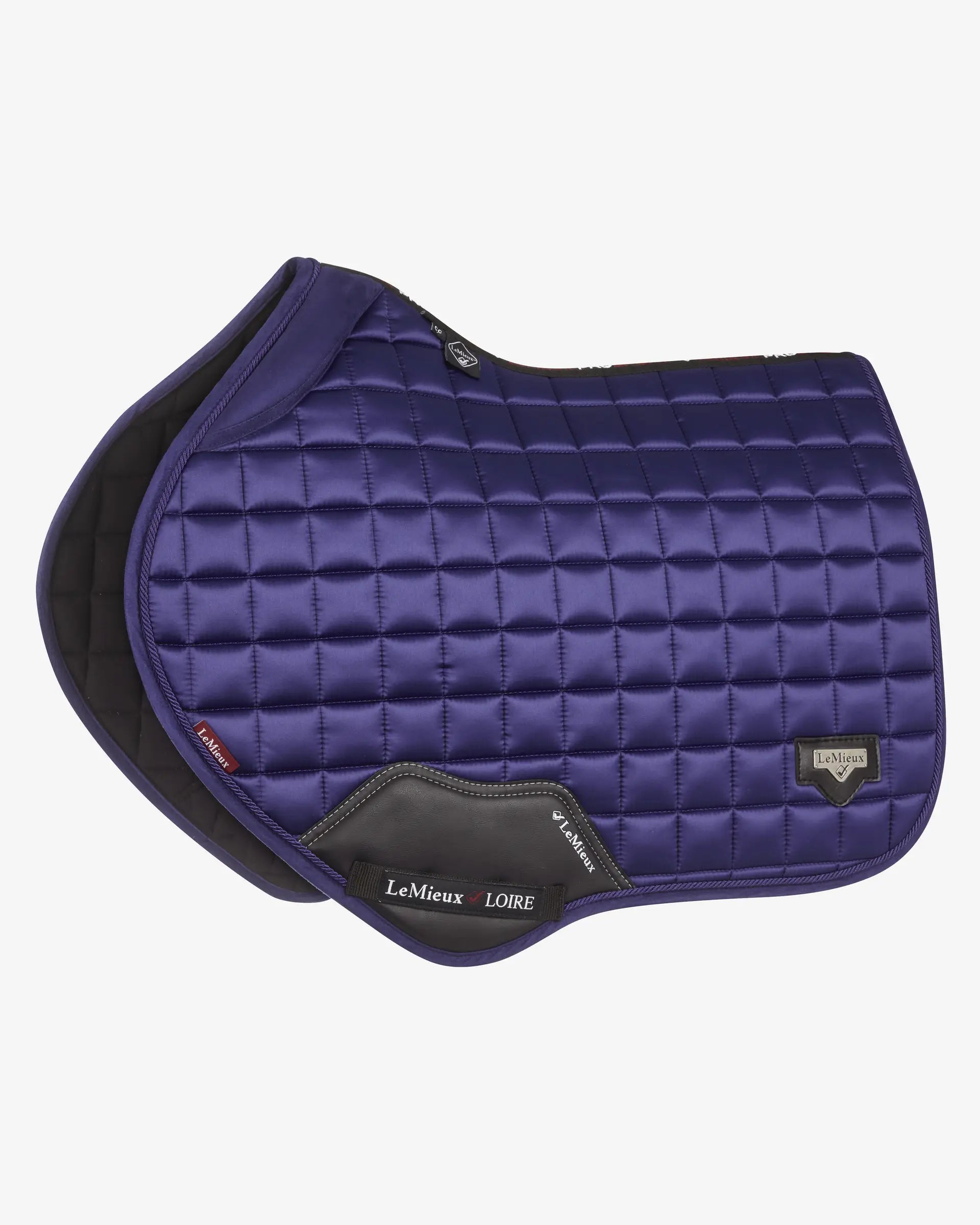 LeMieux Loire Ink Blue Saddle Pad: Memory Foam Close Contact Square - Equiflair Horse Riding Gear