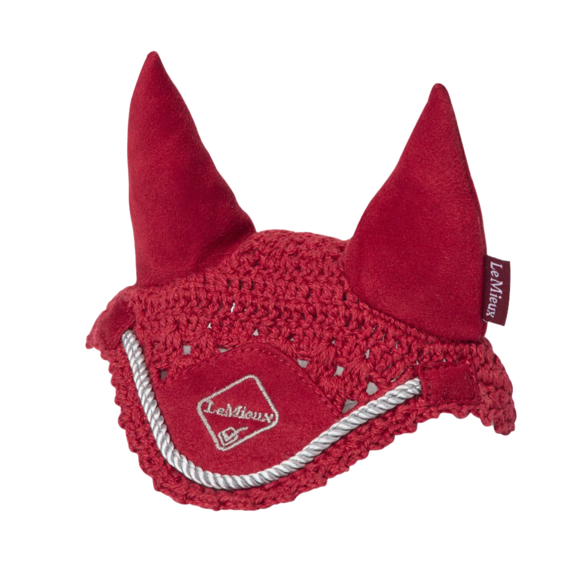 LEMIEUX Toy Pony Fly Hood - CHILLI. Miniature Equestrian Fly Veil for Toy Pony. Crochet, Suede Ears. Perfect Matching Toy Pony Outfit.