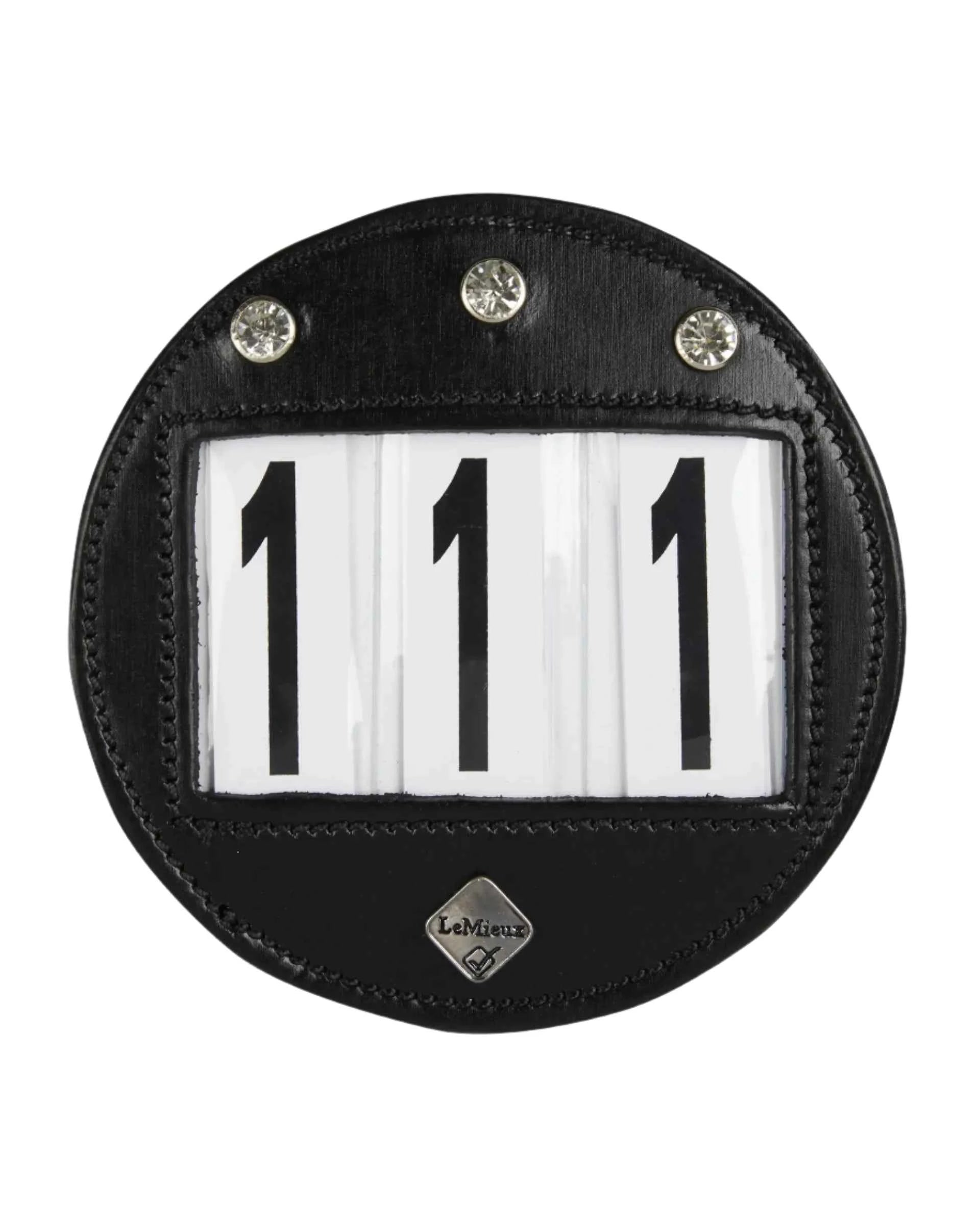 LeMieux Bridle Number Holder Diamante Black