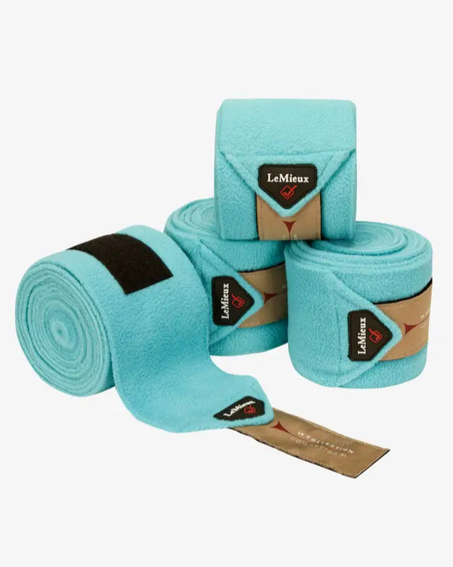 LeMieux Classic Polo Bandages Azure (Set of 4) | Horse Leg Wraps, Equestrian Supplies