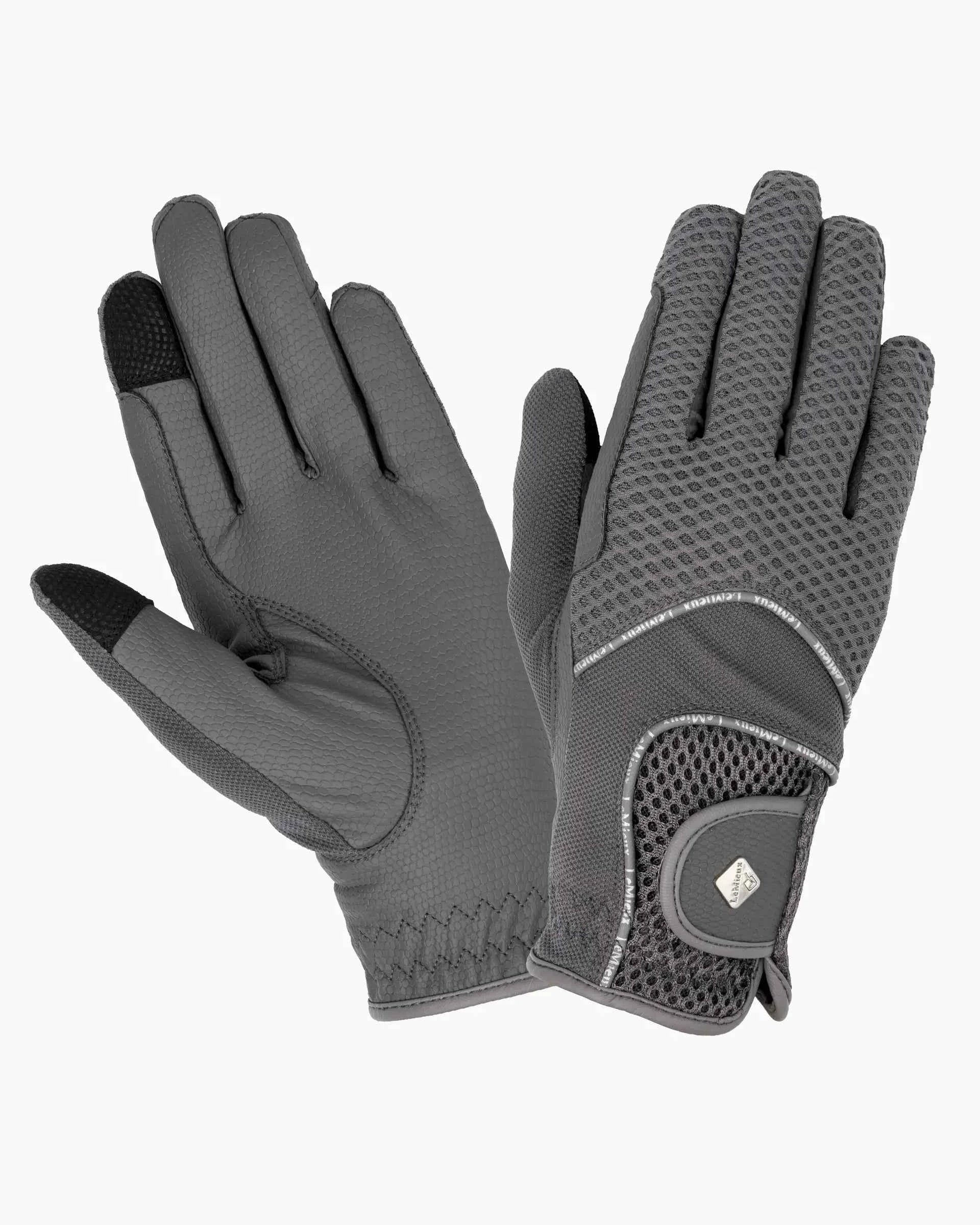 LeMieux 3D Mesh Riding Gloves Grey