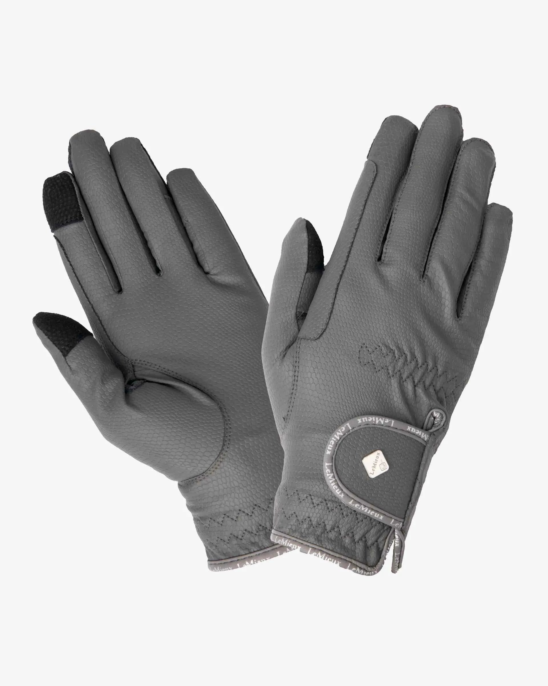 LeMieux Classic Riding Gloves Grey