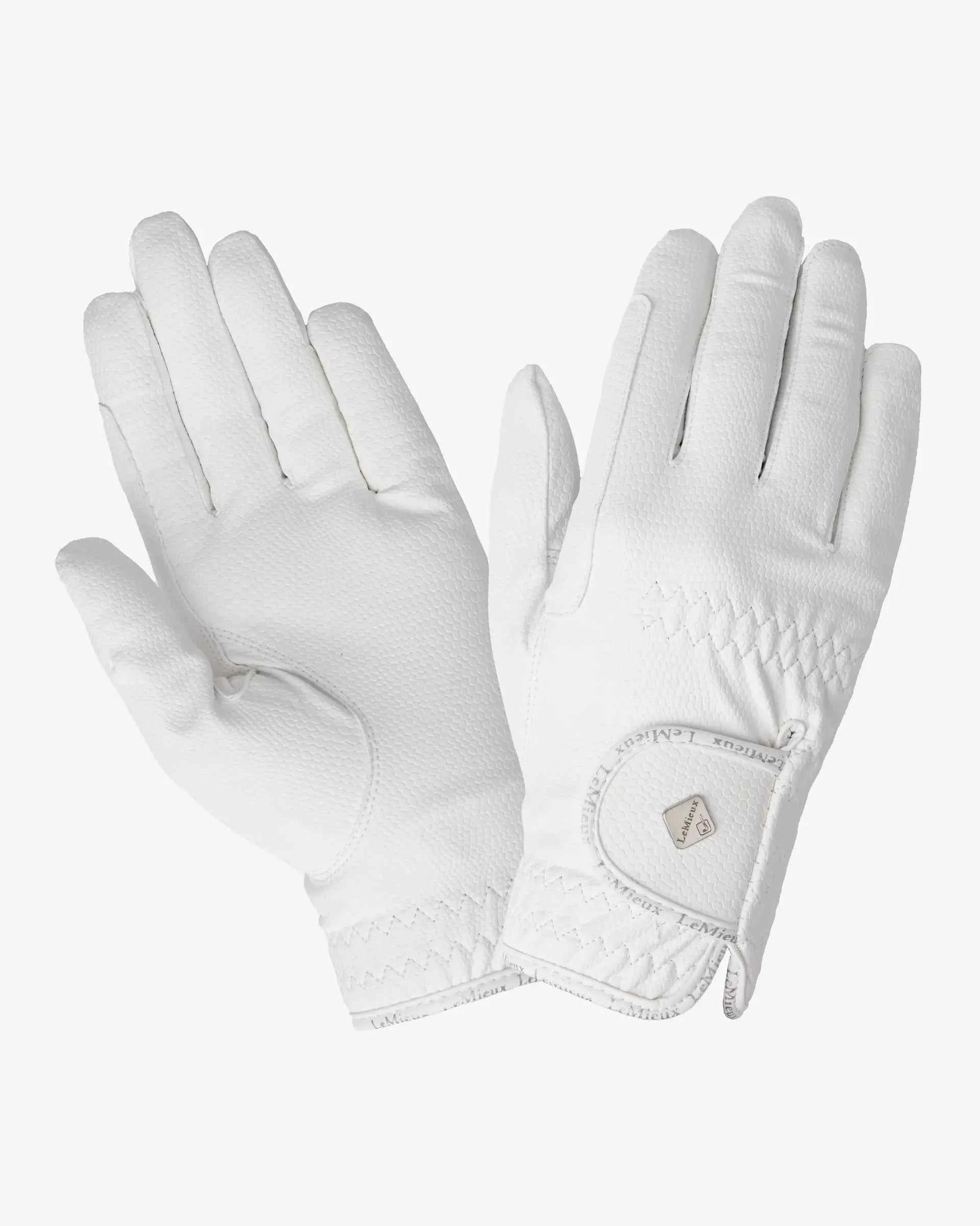LeMieux Classic Riding Gloves White