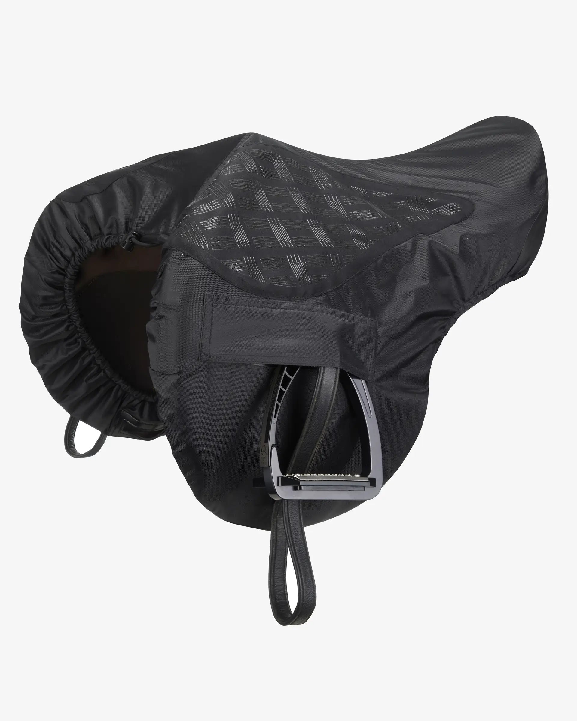 Black Waterproof Horse Riding Saddle Cover - Protect Your Saddle From Rain & Elements