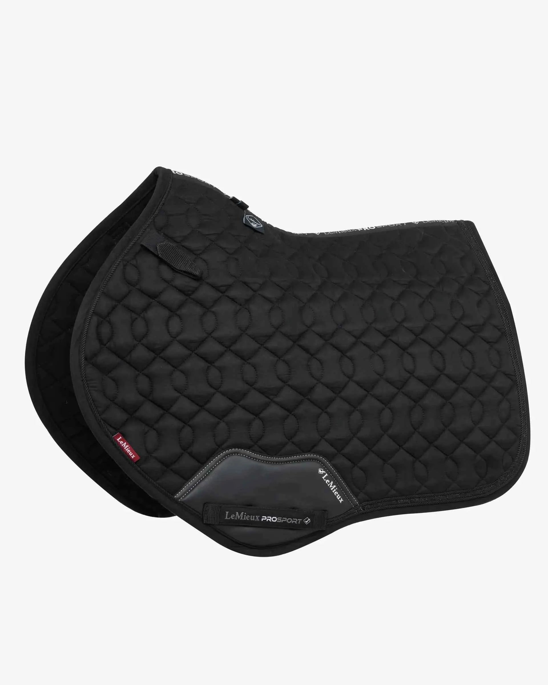 LeMieux Crystal Suede Close Contact Square Black