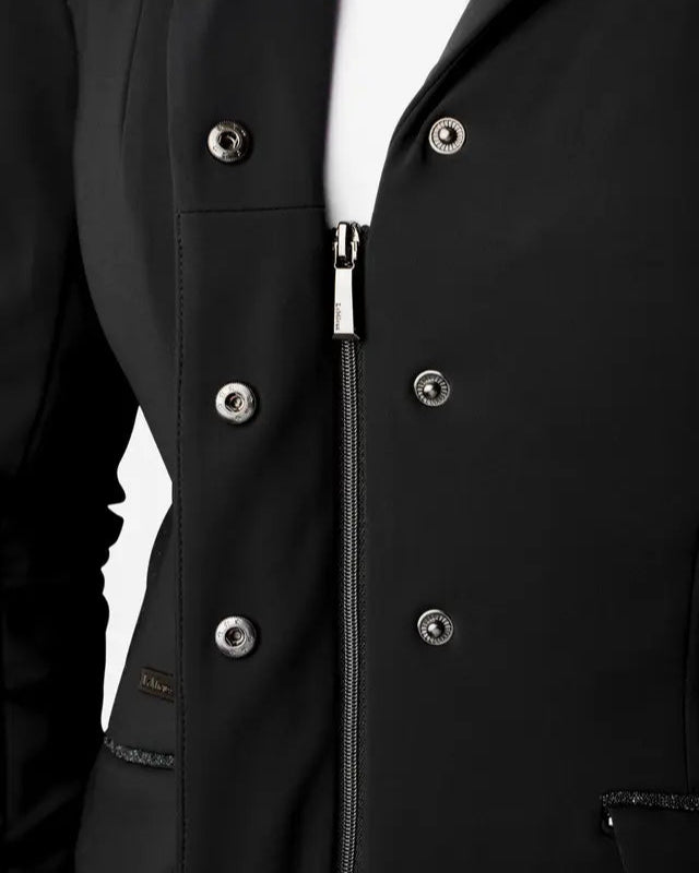 LeMieux Dynamique Black Show Jacket: Stylish Equestrian Apparel by Equiflair. Perfect for Competition Riders.