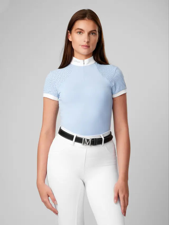 LeMieux Olivia Short Sleeve Show Shirt Mist