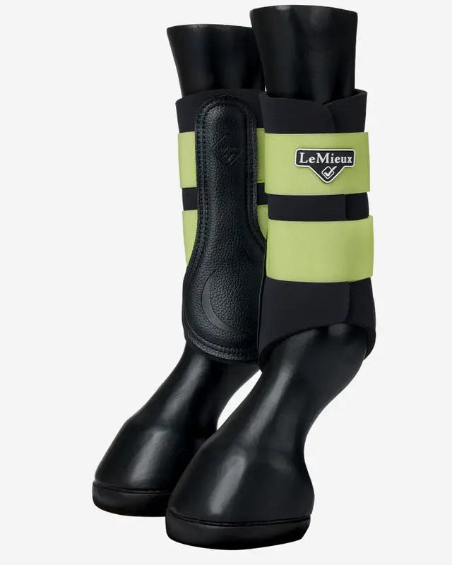 LeMieux Grafter Brushing Boots - Kiwi Horse Riding Leg Protection | Equiflair
