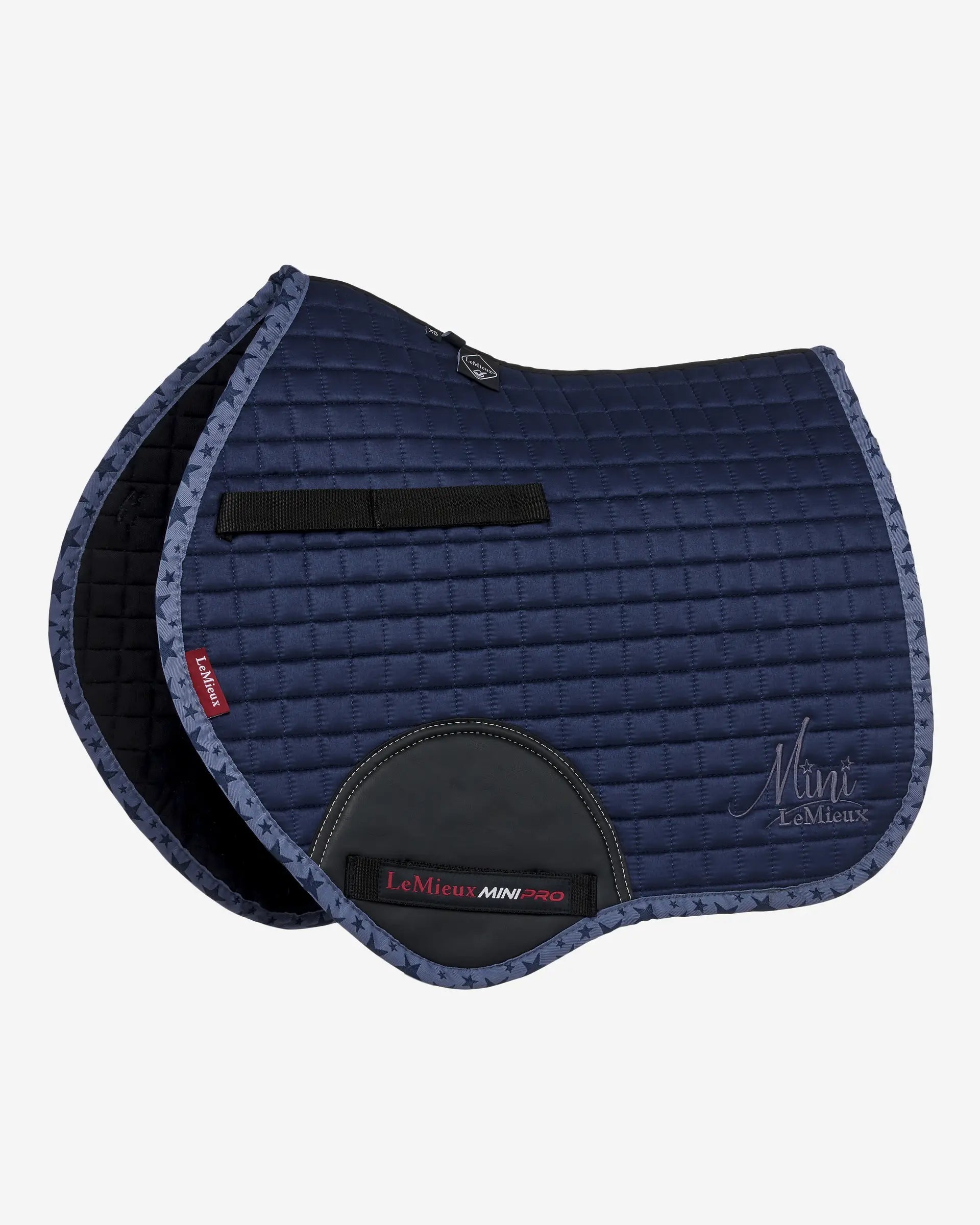 Lemieux Mini Suede Jump Square Indigo Saddle Pad - Equestrian Pony Accessory