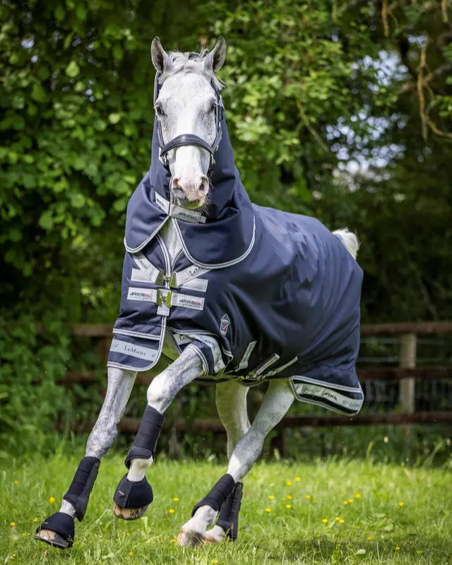 LeMieux Arika Storm-Tek 200g Navy Horse Rug: Waterproof Turnout Protection