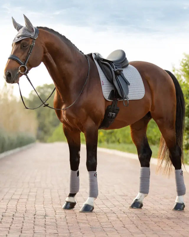 LeMieux Classic Polo Bandages Grey - Premium Fleece Horse Leg Protection from Equiflair