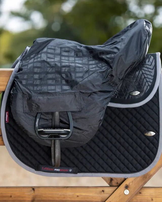 LeMieux Ride On Saddle Cover - Black GP - Waterproof Horse Riding Gear