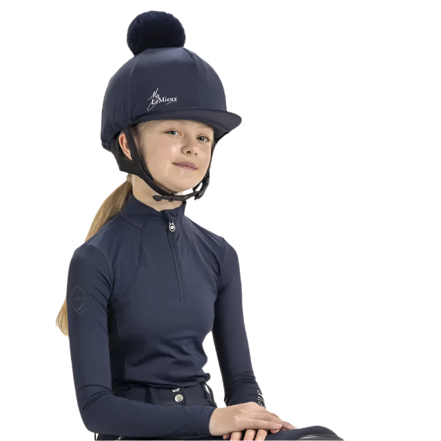 LeMieux Young Rider Indigo Base Layer: Performance Riding Apparel for Young Equestrians, UV50+ Protection