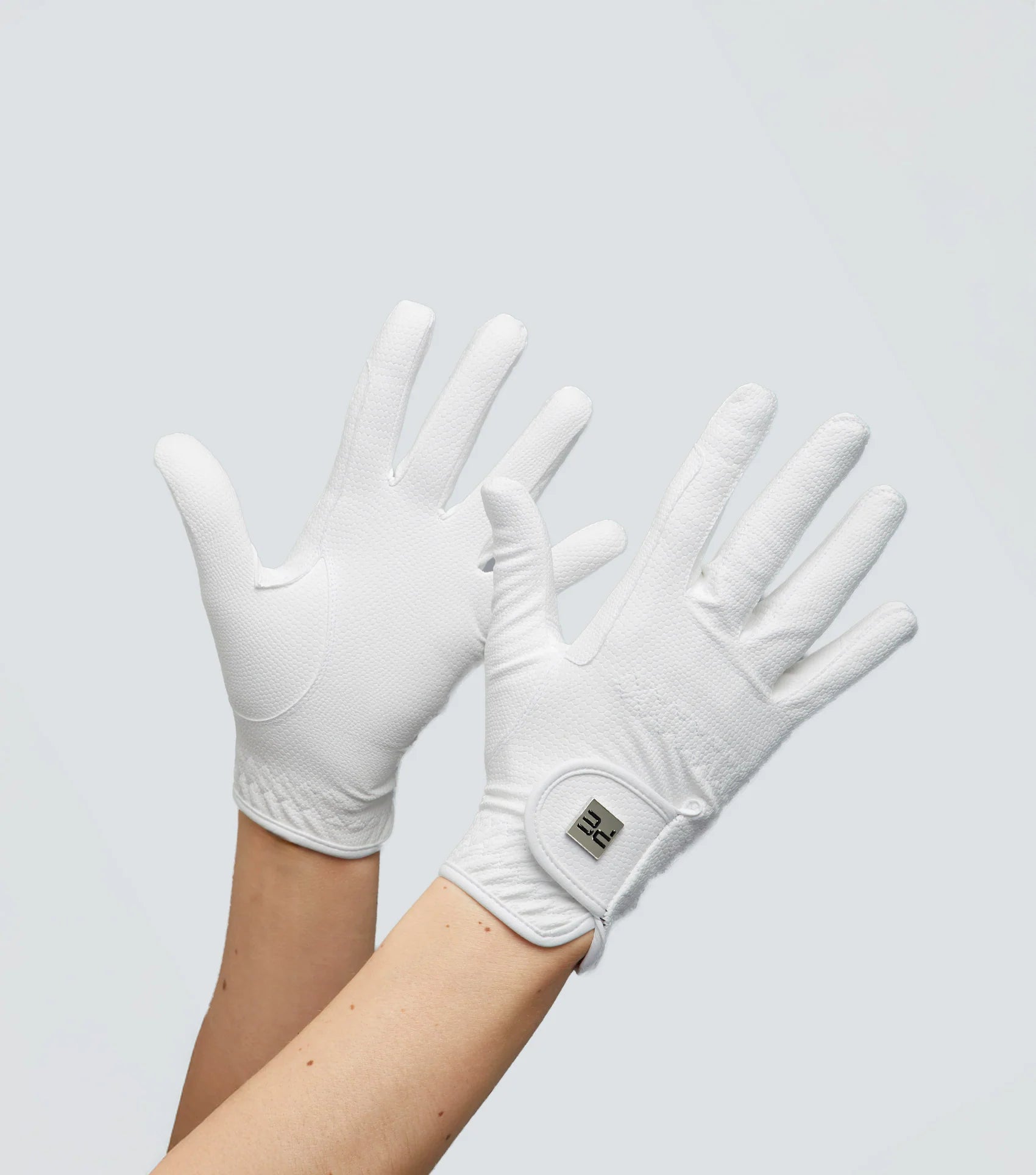 Premier Equine Metaro Junior Riding Gloves - White Equestrian Gloves for Kids | Equiflair