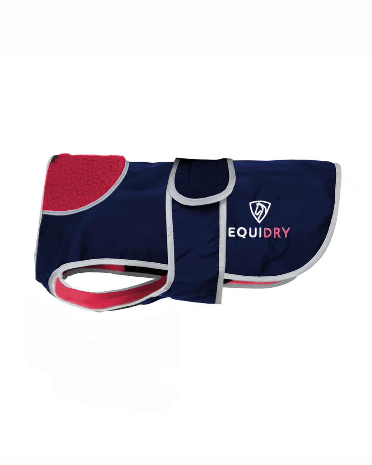 EQUIDRY Waterproof Dog Coat Navy/Raspberry