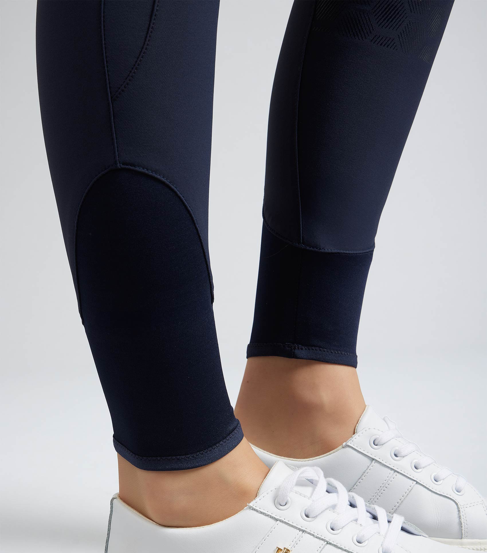 Premier Equine Ofena Womens Full Seat Riding Breeches - Navy Showcasing Equestrian Style & Performance